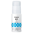 Canon GI61C Cyan Ink For Canon G3620 and G3660 Printers